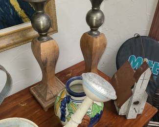 Watering cans...birdhouse