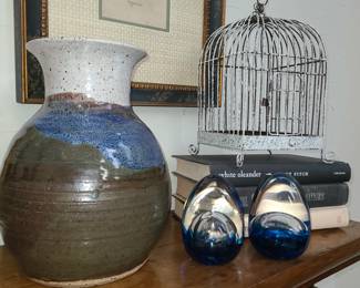 Pottery, Several of these decorative birdhouses