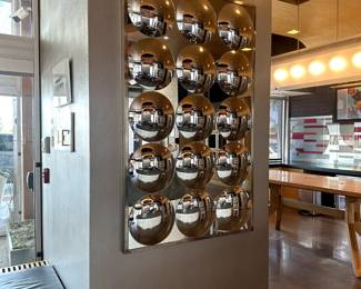 Bubble Mirror Mid Century $700
