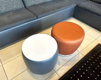 Orange Ottomans $120 each x4 