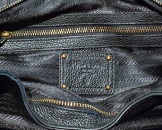 Prada Vitello Daino Black Leather Shoulder Bag