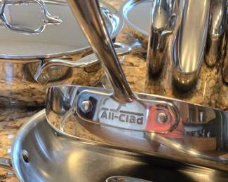 Assorted All-Clad Cookware and Utensils