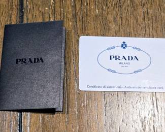 Prada Vitello Daino Black Leather Shoulder Bag