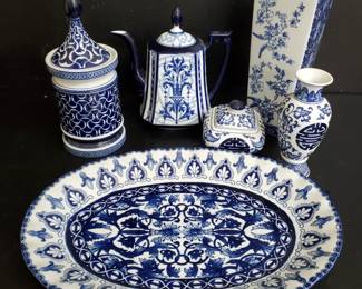 Blue & White