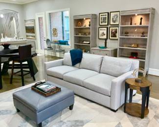 BRAND NEW CONTEMPORARY SOFA & STORAGE OTTOMAN