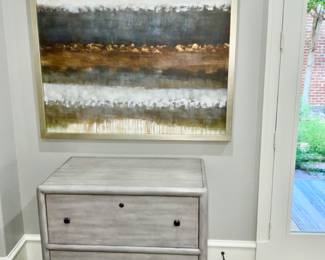 HOOKER LATERAL FILE CABINET                                                      UTTERMOST ABSTRACT ARTWORK