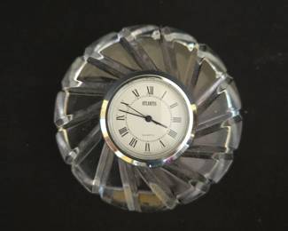 Atlantis crystal table clock