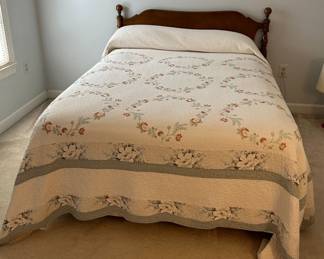 Full size bed frame and mattress