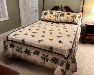Queen size bed frame and mattress