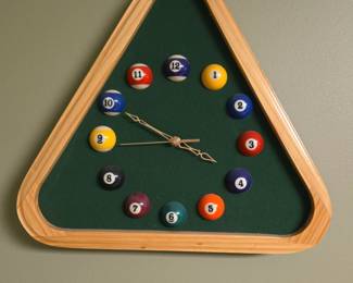 Billards wall clock