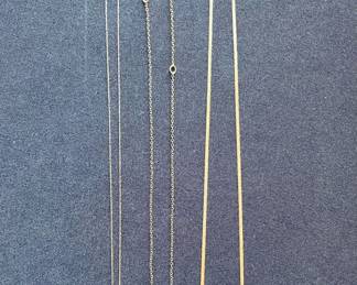14K gold necklaces