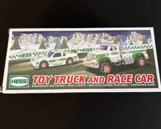Hess toy Truck and Race Car