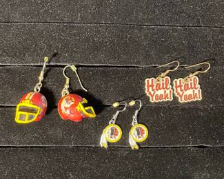 Redskins earrings 