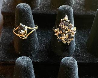 10K and 14K gold rings