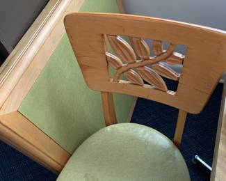 vintage card/game table with 4 chairs