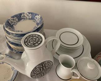 Burgess & Leigh Richmond porcelain from England on left