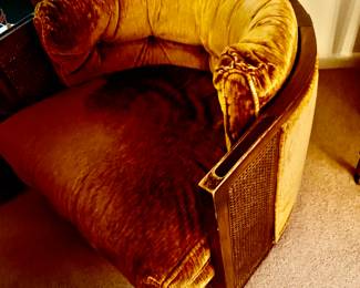 two barrel chairs - very retro