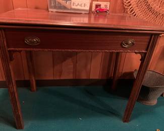 antique table - opens up to use as a game table