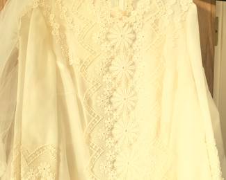 vintage wedding dress - a better pic coming soon - we have 3 different wedding gowns - one never worn with tags attached