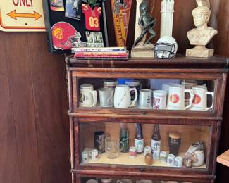 USC Trogan  Football memorabilia and beer steins