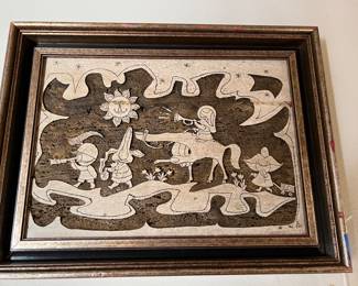 Unuasual Mid Century stone art