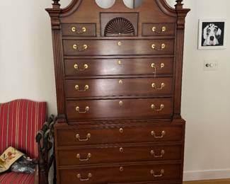 Hickory Chair chest on chest - Gayle Barber original Great Dane