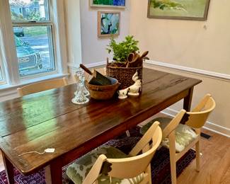 Antique farm table