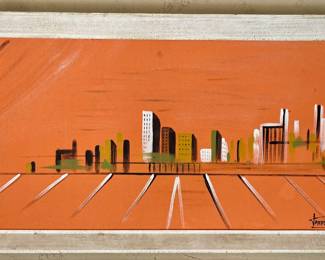MCM Framed Cityscape