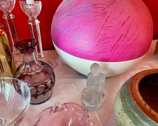 Colorful Art Glass, Ceramics & Decor