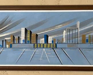 MCM Framed Cityscape
