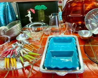 Colorful & Vintage Serving Items