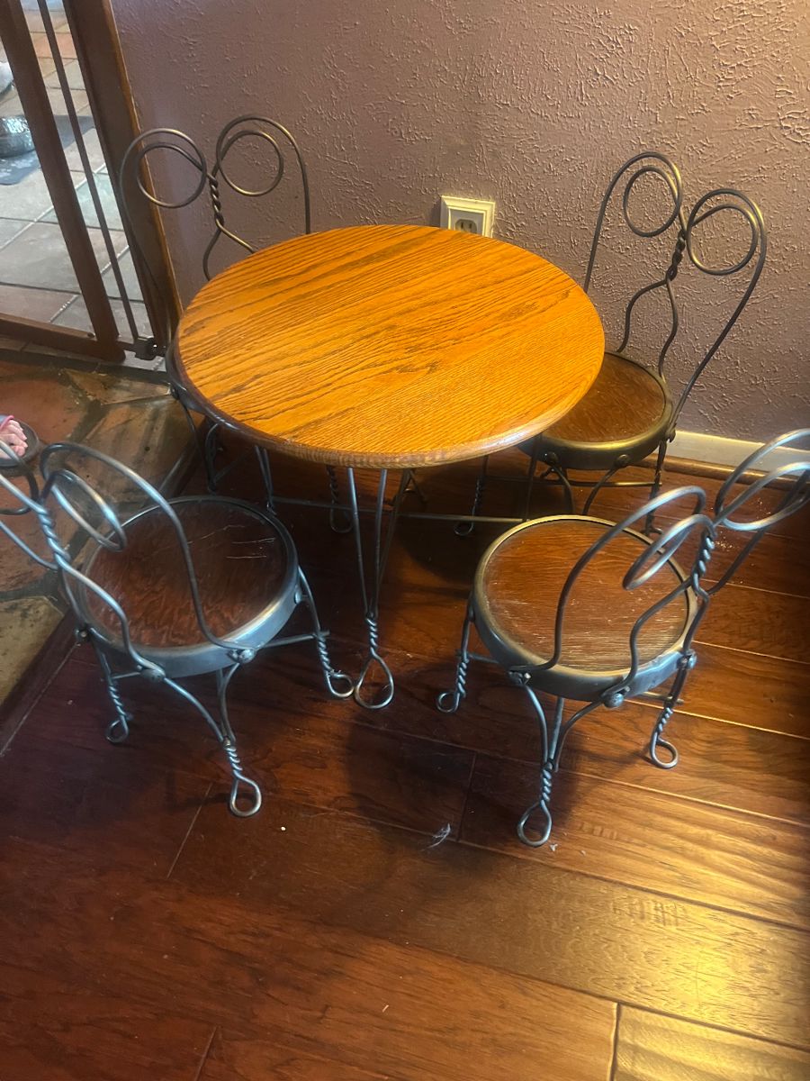 Antique Child's Table & Chairs