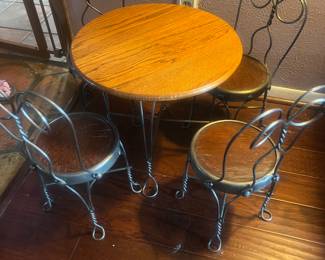 Antique Child's Table & Chairs