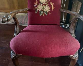 Needle Point Arm Chair