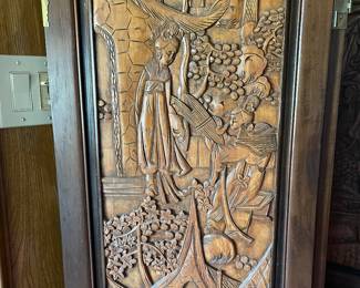 Antique Oriental Room Divider 