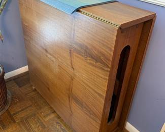 Mid century teak folding dining table