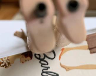 The original tube has pulled slightly out with a small slit on the foot. 