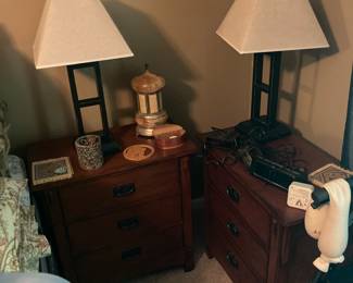 Matching mission style side tables