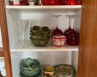 MAJOLICA AND MORE GLASSWARE