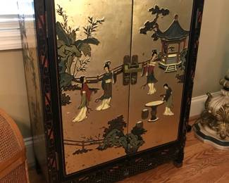 Oriental Lacquer Cabinet 