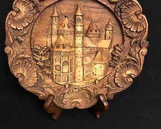 Carved Wood Plate