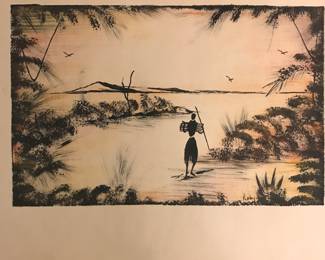 Mid Century African Print