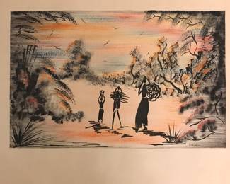 Mid Century African Print