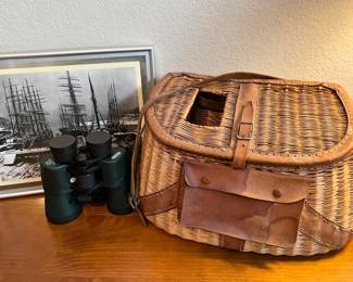 Vintage fishing creel