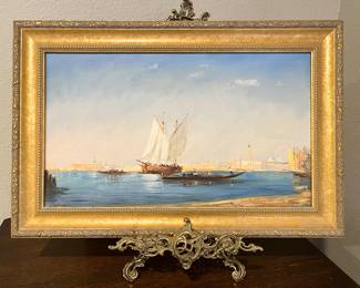 One of a kind original European oil painting