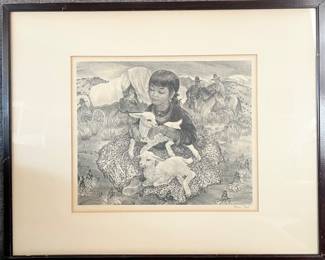 Original and signed Agnes Tait