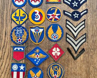 WWII military patches