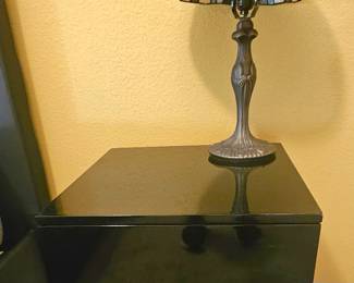 MCM Black Acrylic Night Stand 