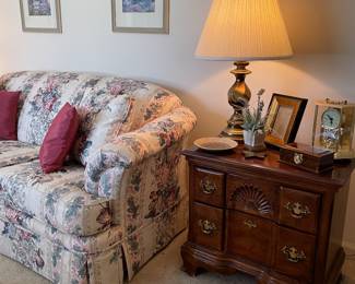 Two drawer side table