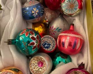 Vintage Christmas ornaments 